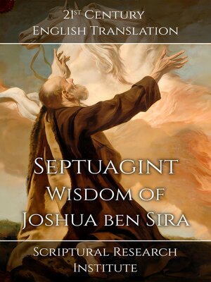 cover image of Septuagint--Wisdom of Joshua ben Sira